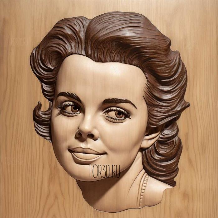 Natalie Wood 3 stl model for CNC